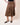 Faux Suede Midi Skirt