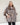 Vegan Fur Collar Herringbone Belted Cape